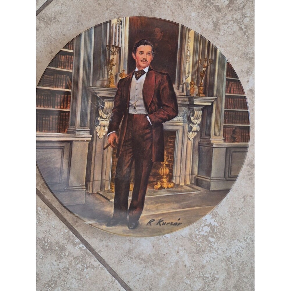 Knowles "Rhett" Gone with the Wind Vintage Plate - Picture 2 of 16